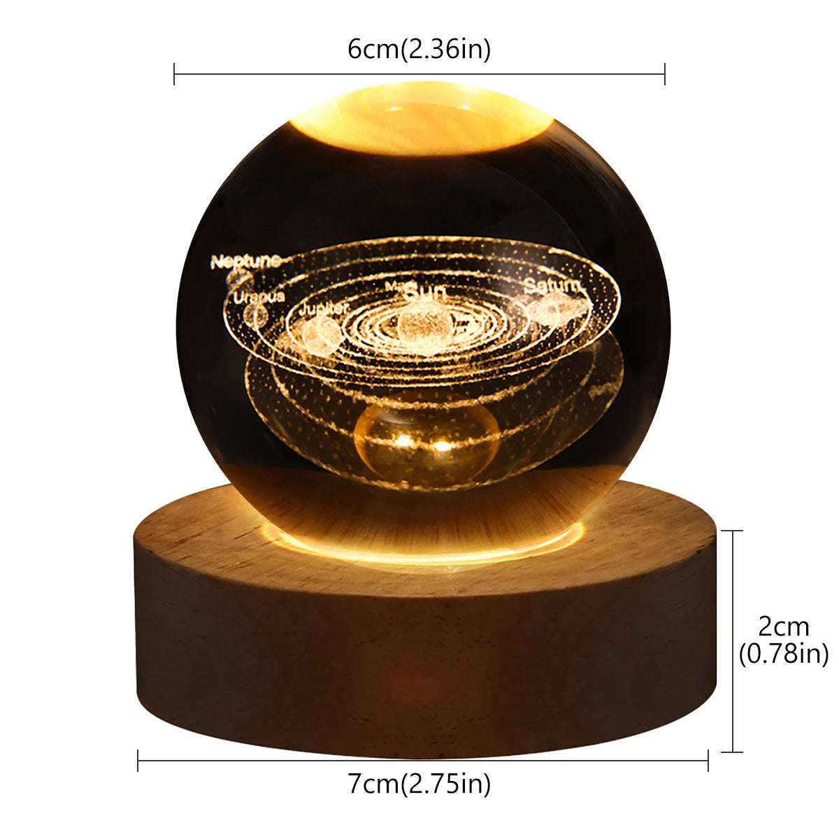 Astronomy Crystal Lights Glowing Planetary Galaxy Astronaut Ball Night Lights Bedside Light Ramadan Decoration Mood Light