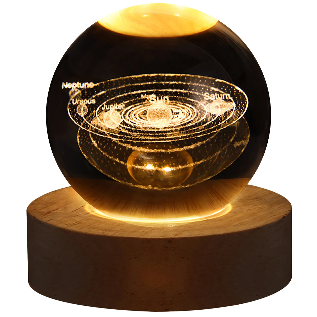 Astronomy Crystal Lights Glowing Planetary Galaxy Astronaut Ball Night Lights Bedside Light Ramadan Decoration Mood Light