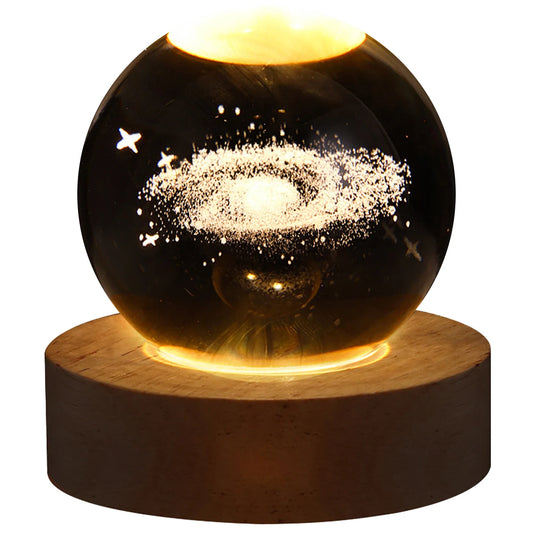 Astronomy Crystal Lights Glowing Planetary Galaxy Astronaut Ball Night Lights Bedside Light Ramadan Decoration Mood Light